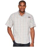 Columbia Super Tamiamitm Short Sleeve Shirt (bright Peach Mid Check) Men's Clothing