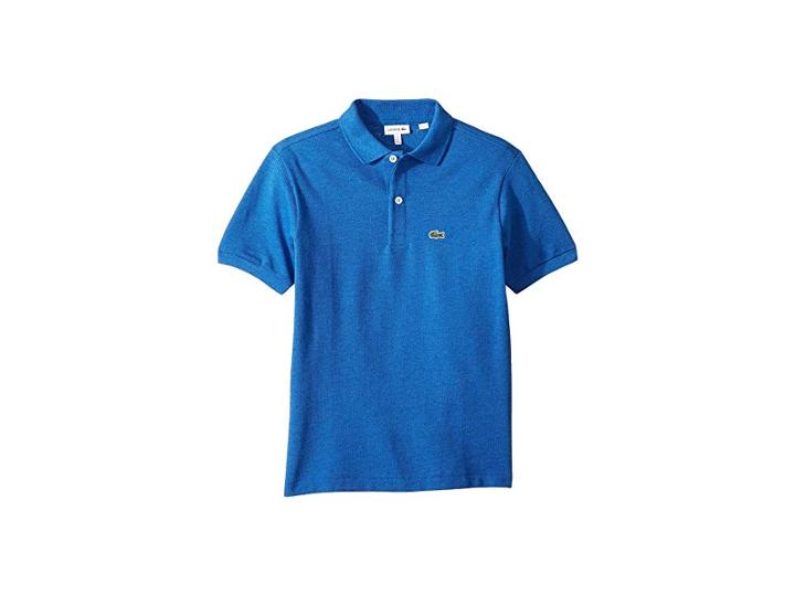 Lacoste Kids L1812 Short Sleeve Classic Pique Polo (toddler/little Kids/big Kids) (saurel Chine) Boy's Short Sleeve Pullover
