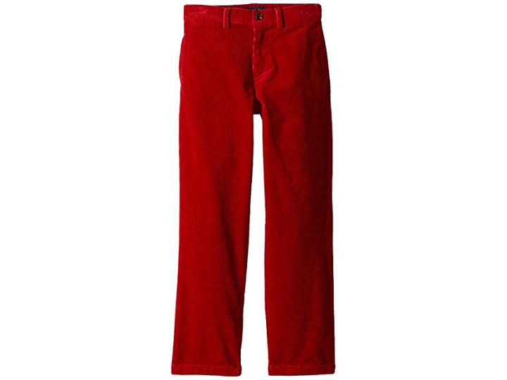 Polo Ralph Lauren Kids Slim Fit Stretch Corduroy Pants (little Kids) (park Avenue Red) Boy's Casual Pants