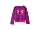 Under Armour Kids Plush Big Logo Crew Neck (little Kids) (purple) Girl's Clothing