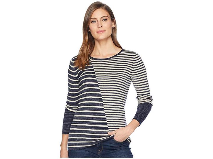 Nic+zoe Serene Knit Top (multi) Women's Clothing