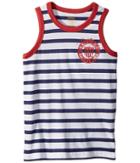 Polo Ralph Lauren Kids Cotton Jersey Graphic Tank Top (little Kids/big Kids) (white Multi) Boy's Sleeveless