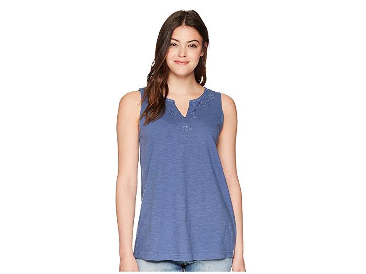 Woolrich Eco Rich Bell Canyon Tank Top Ii (bijou Blue) Women's Sleeveless