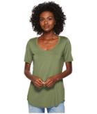 Three Dots Evelyn Tee Tunic (meadow) Women's Short Sleeve Pullover