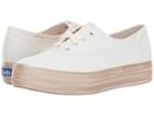 Keds Triple Shimmer (cream/gold) Women's Lace Up Casual Shoes