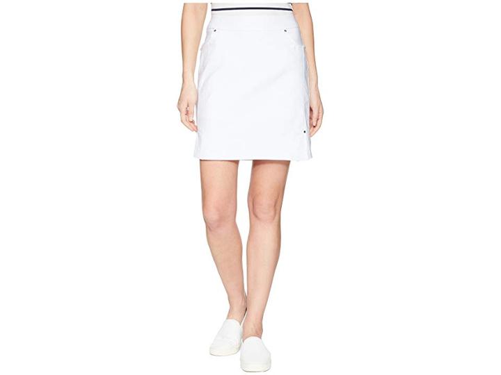 Tribal Stretch Bengaline 19 Pull-on Skort (white) Women's Skort