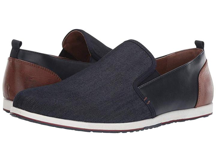 Madden By Steve Madden Bout 6 (navy Canvas) Men's Shoes