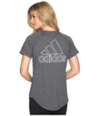 Adidas Id V-tee (black) Women's Short Sleeve Pullover