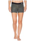 Nike Pro Spotted Cat 3 Training Short (vintage Green/white) Women's Shorts