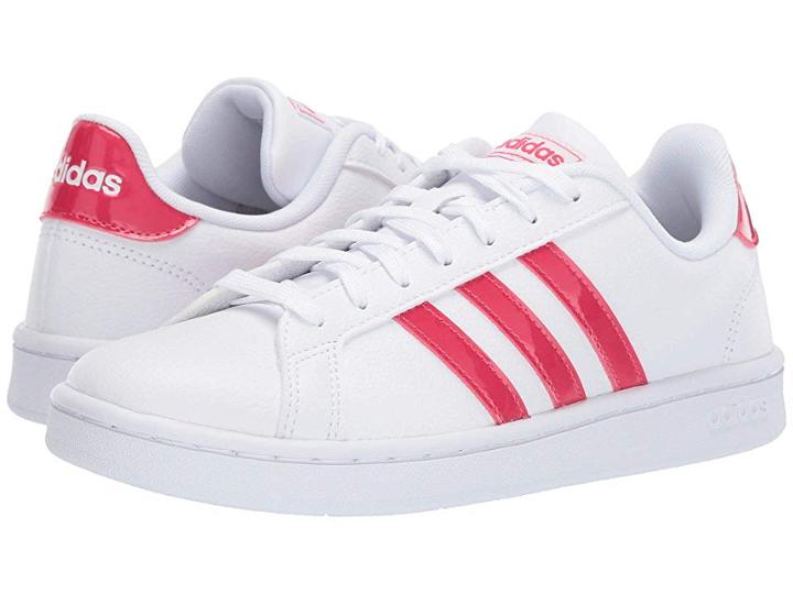 Adidas Grand Court (white/active Pink/white) Women's Shoes