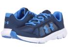 Under Armour Kids Ua Bgs Rave 2 (big Kid) (academy/white/blue Circuit) Boys Shoes