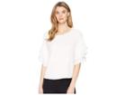 Vince Camuto Drop Shoulder Tiered Sleeve Textured Blouse (new Ivory) Women's Blouse