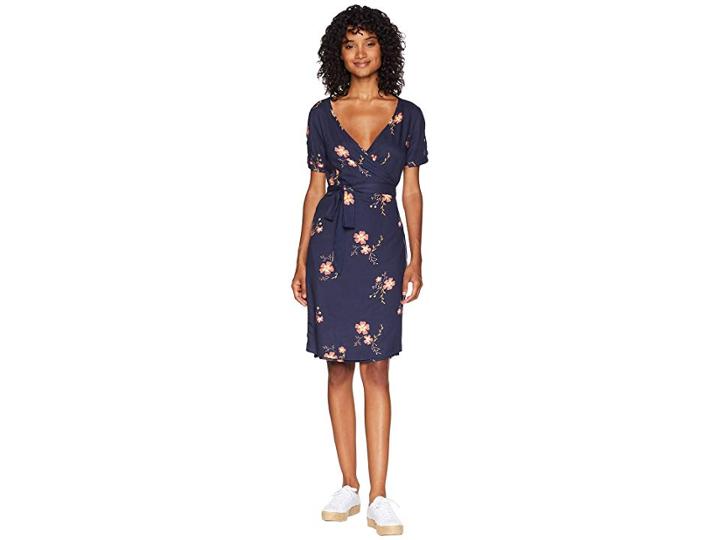 Roxy Monument View Dress (dress Blues Spaced Out Floral) Women's Dress