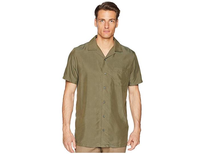 Onia Vacation Shirt (deep Sage) Men's Swimwear