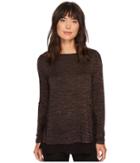 Nic+zoe Firelight Tie Top (peppercorn Mix) Women's Clothing