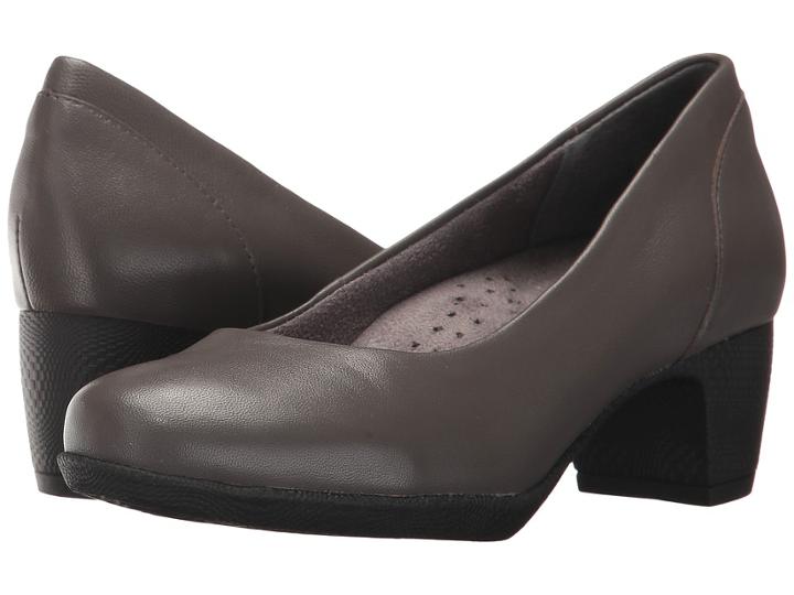 Softwalk Imperial Ii (dark Grey Professional Leather) High Heels