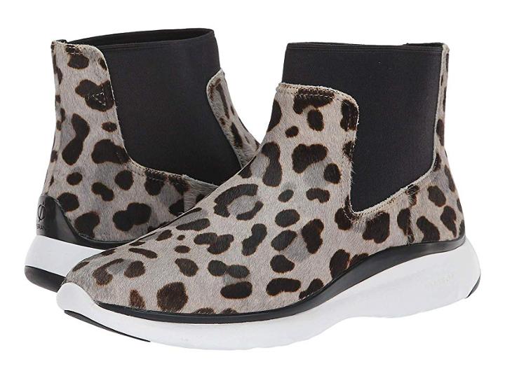 Cole Haan 3.zerogrand Chelsea Waterproof Bootie (ocelot Haircalf/black) Women's Boots
