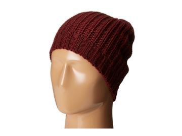 San Diego Hat Company Knh3429 Solid Knit Rib Beanie With Ribbed Opening (burgundy) Beanies