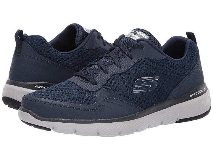 Skechers Flex Advantage 3.0 (navy) Men's Lace Up Casual Shoes