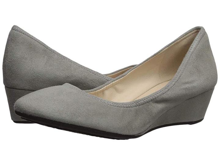 Cole Haan Sadie Wedge 40mm (ironstone Suede) Women's Wedge Shoes