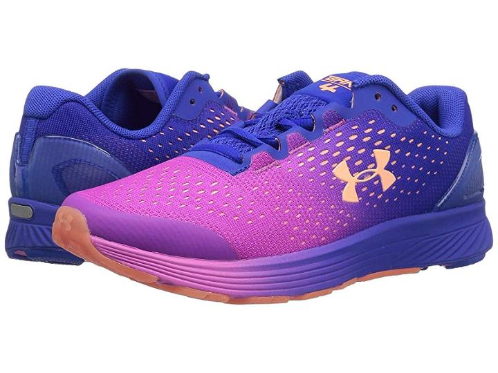 Under Armour Kids Ua Ggs Charged Bandit 4 (big Kid) (team Royal/fluo Fuchsia/peach Horizon) Girls Shoes