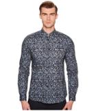 Paul Smith Abstract Print Shirt (blue/multi) Men's Clothing