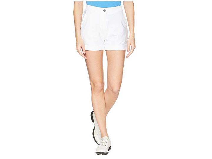 Puma Golf Solid Short Shorts (bright White) Women's Shorts
