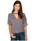 Free People Jordan Tee (carbon) Women's T Shirt