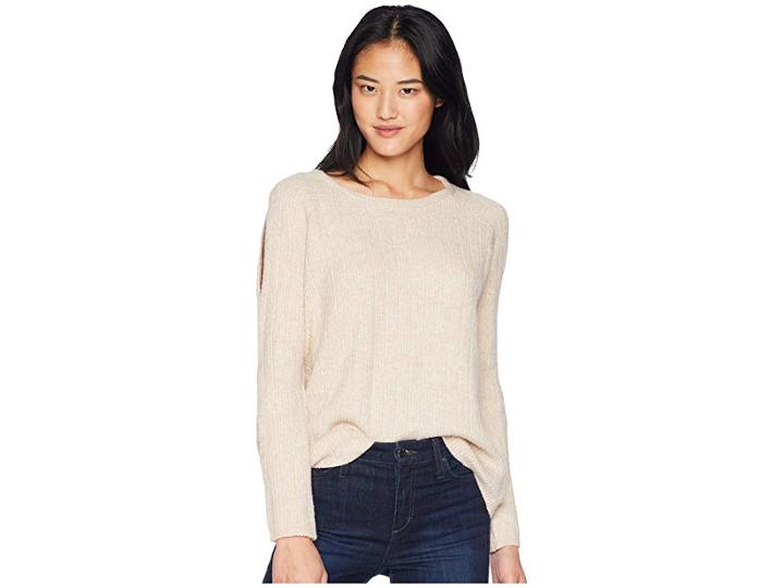 Bb Dakota Underneath It All Cold Shoulder Sweater (sand) Women's Sweater