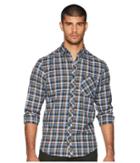 Ben Sherman Long Sleeve Multicolored Gingham Shirt (green) Men's Long Sleeve Button Up