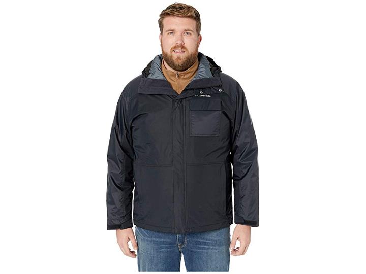 Columbia Big Tall Ten Fallstm Interchange Jacket (black) Men's Coat