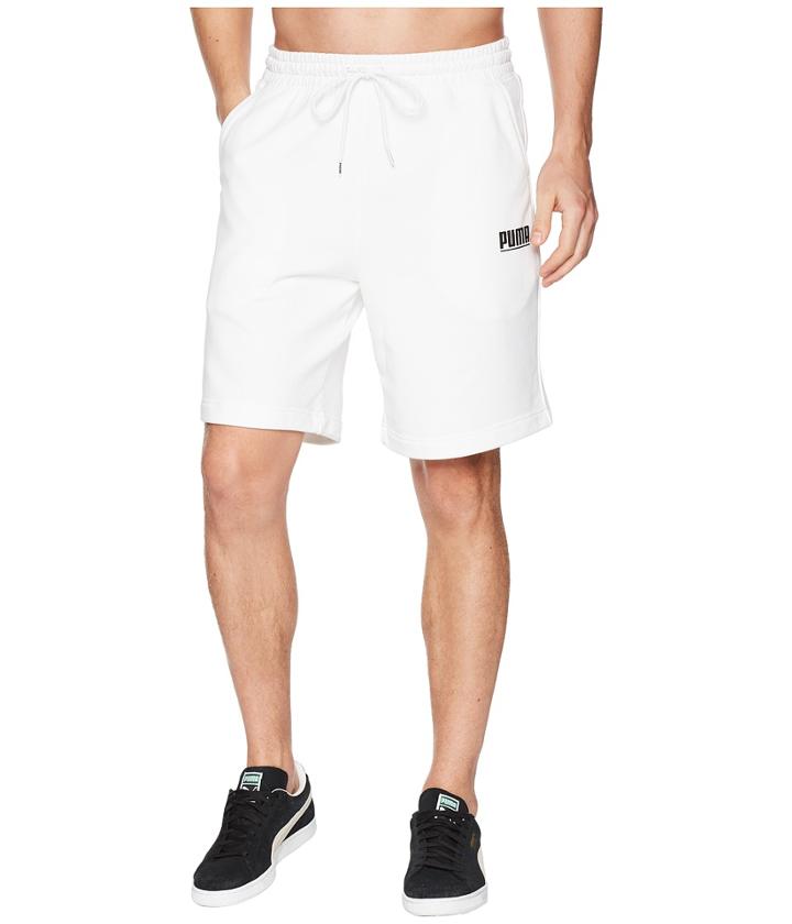 Puma Logo Tower Shorts (puma White) Men's Shorts