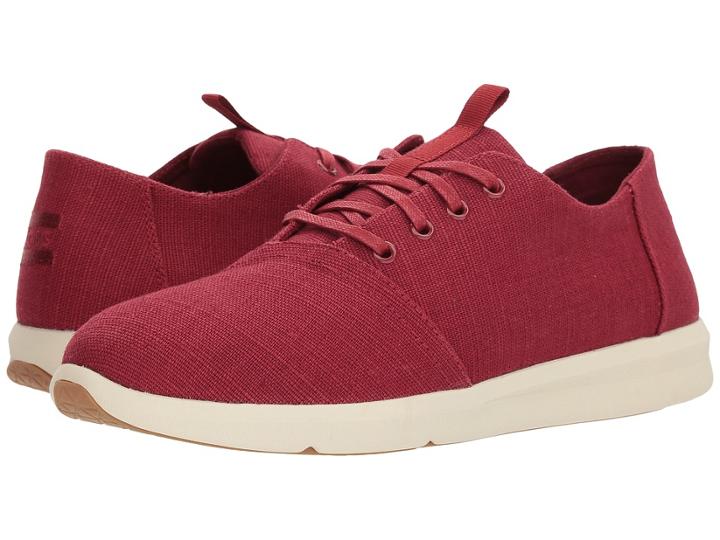 Toms Del Rey (henna Red Heritage Canvas) Men's Lace Up Casual Shoes