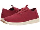 Toms Del Rey (henna Red Heritage Canvas) Men's Lace Up Casual Shoes