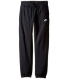 Nike Kids Sportswear Regular Fleece Pant (little Kids/big Kids) (black/black/white) Girl's Casual Pants