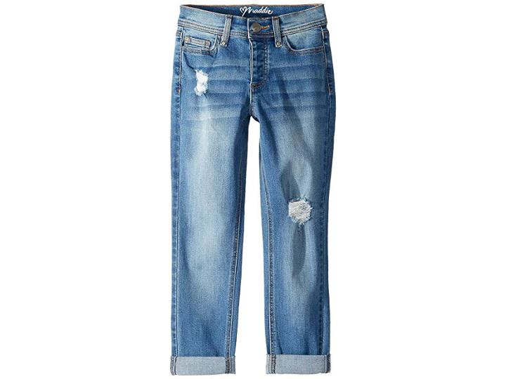 Maddie By Maddie Ziegler Denim Girlfriend Jeans (big Kids) (denim) Girl's Jeans