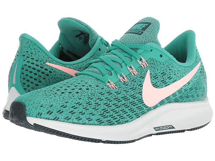 Nike Air Zoom Pegasus 35 (kinetic Green/pink Tint/midnight Spruce) Women's Running Shoes
