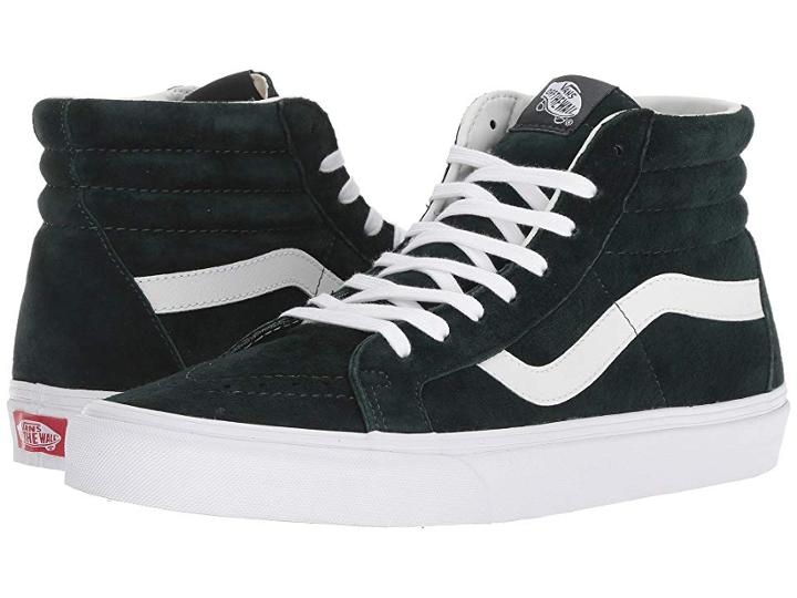 Vans Sk8-hi Reissue ((pig Suede) Darkest Spruce/true White) Skate Shoes