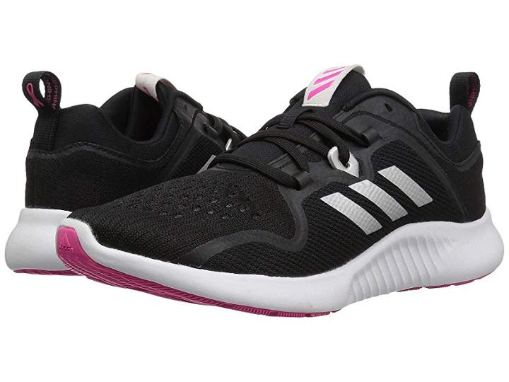 Adidas Running Edgebounce (black/white/shock Pink) Women's Shoes