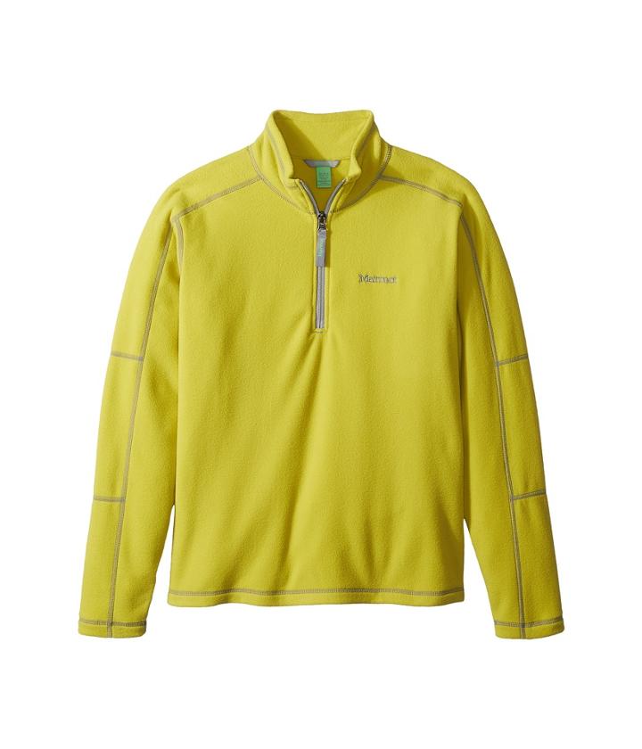 Marmot Kids Boy's Rocklin 1/2 Zip (little Kids/big Kids) (citronelle) Boy's Sweatshirt