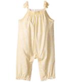 Janie And Jack Floral Smocked Jumpsuit (infant) (yellow) Girl's Jumpsuit & Rompers One Piece