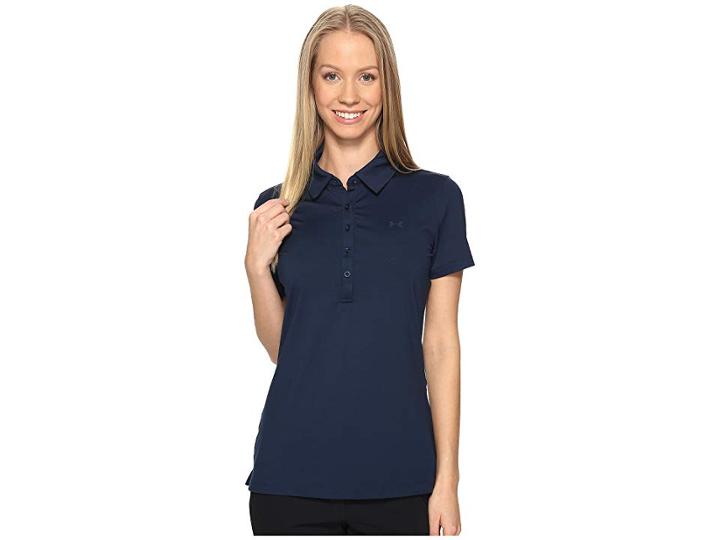 Under Armour Golf Zinger Polo (academy/academy/academy) Women's Short Sleeve Pullover