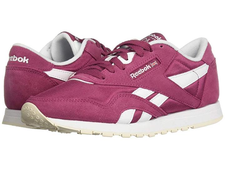 Reebok Lifestyle Classic Nylon (twisted Berry/white/chalk) Women's Classic Shoes
