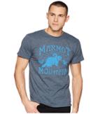 Marmot Short Sleeve Sunrise Tee (navy Heather) Men's T Shirt