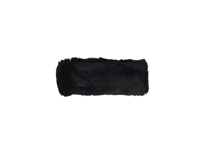 Bcbgeneration Soft Fun Faux Fur Headwrap (black) Hair Accessories