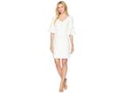 Lauren Ralph Lauren Jordana Short Sleeve Day Dress (cream) Women's Dress