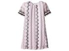 Missoni Kids Rigato Lace Dress (big Kids) (pink) Girl's Dress