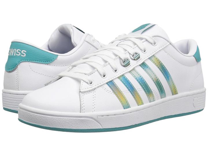 K-swiss Hoke Cmf (white/baltic) Women's Tennis Shoes