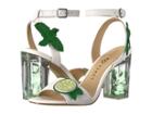 Katy Perry The Rita (white/lime Smooth Nappa) Women's Shoes