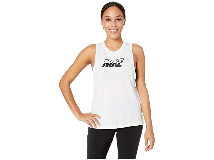 Nike Training Sport Distort Tank Graphics (white/black) Women's Sleeveless